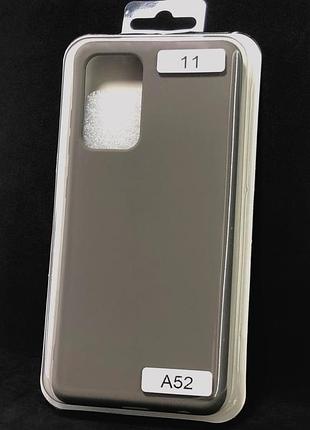 Чохол силіконовий для телефону samsung a52 silicone orig full №11 dark olive 4you