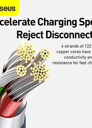 Кабель baseus combo micro usb / lightning / type-c superior series fast charging data cable 1.5m, 3.5a (camltys-02) 9