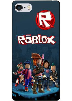 Силиконовый чехол бампер для iphone 6 с рисунком roblox роблокс