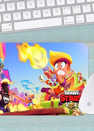 Коврик для мыши бравл старс brawl stars маленький 011 (180х220х3мм)