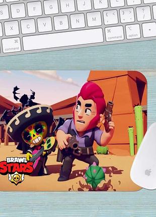 Коврик для мыши бравл старс brawl stars маленький 024 (180х220х3мм)