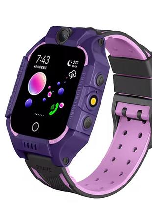 Часы детские smart watch с gps трекером setracker2 смарт часы q19 с камерой фиолетовый