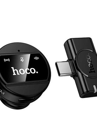 Беспроводной петличный микрофон hoco l21 2.4g с разъёмом type-c