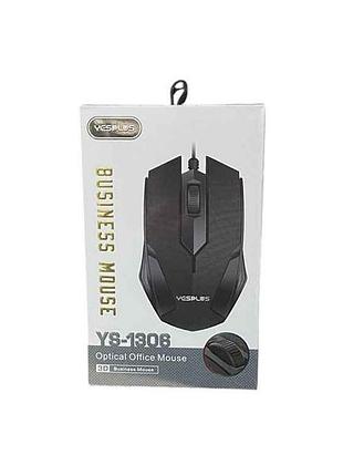 Мышка проводная yesplus-1306 черный тм yesplus