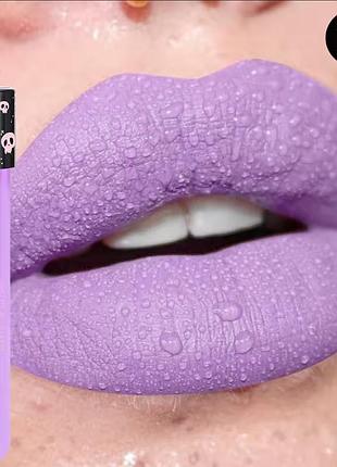Губная помада dragon ranee №1 світло-фіолетова matte lip gloss