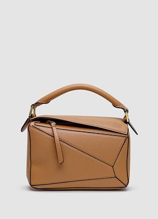 💎 loewe small puzzle bag in classic calfskin caramel (інша) 25 x 16 x 10 см