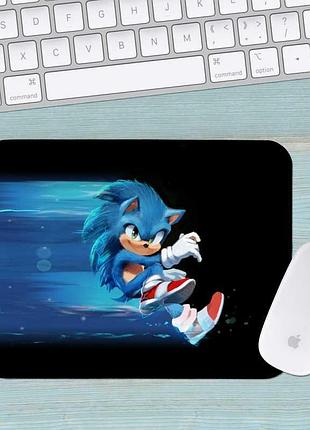 Коврик для мыши соник sonic средний 0014 (290х250х3мм)