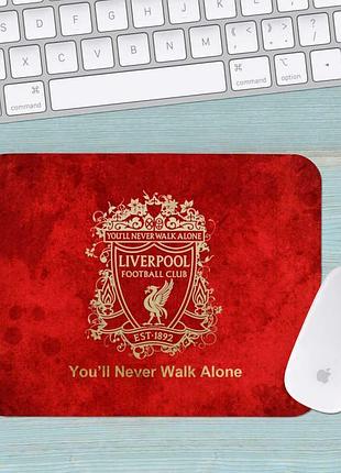Коврик для мыши фк ливерпуль fc liverpool средний 003 (290х250х3мм)