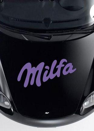 Наклейка на авто oracal milfa 50х22 см, фиолетовый