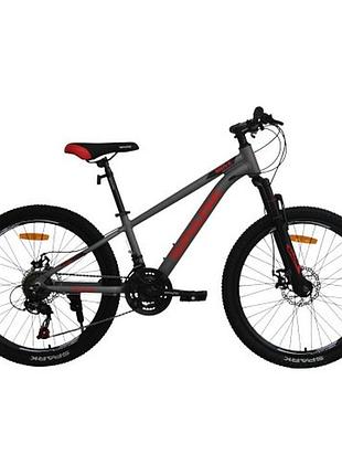 Велосипед spark move (колеса - 24", алюминиевая рама - 12") серый