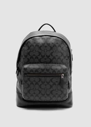 🦁 coach west backpack in signature canvas
