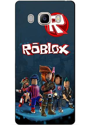 Силиконовый бампер чехол для samsung j7 2016 galaxy j710 рисунком roblox
