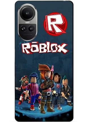 Силіконовий чохол бампер для oppo reno 10 з малюнком roblox роблокс