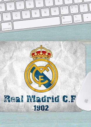 Коврик для мыши фк реал мадрид fc real madrid средний 004 (290х250х3мм)