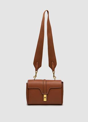 💎 celine teen soft 16 in smooth calfskin tan brown 23 x 16 x 9 см