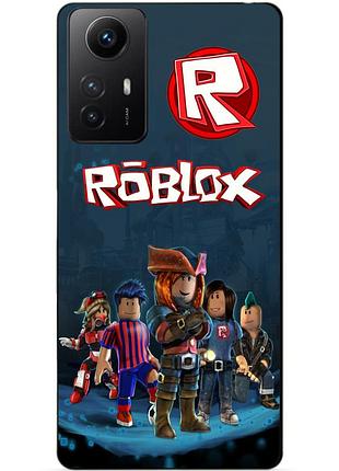 Силіконовий бампер чохол для xiaomi redmi note 12s з малюнком roblox роблокс