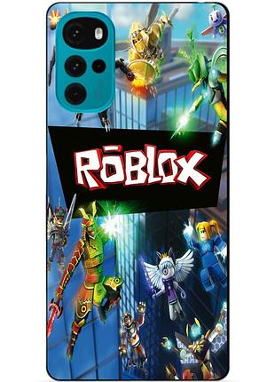 Силіконовий чохол бампер для motorola moto g22 з картинкою roblox роблокс