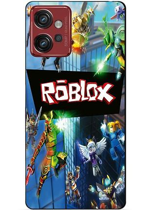 Силіконовий чохол бампер для motorola moto g32 з картинкою roblox роблокс