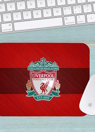 Коврик для мыши фк ливерпуль fc liverpool средний 002 (290х250х3мм)