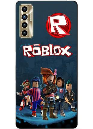 Силіконовий бампер чохол для tecno camon 17p з малюнком roblox