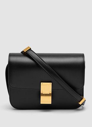 💎 celine classic box medium black/gold (більша ніж фото) 24 х 18 х 7 см