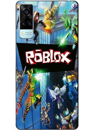 Силіконовий бампер чохол для vivo y31/y53s з картинкою roblox