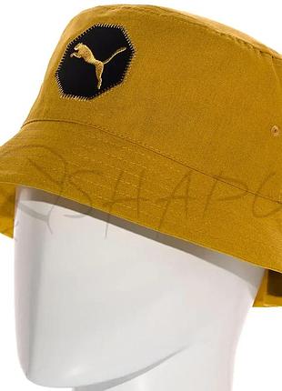 Панама мужская брендовая летняя из льна puma pln20930 горчичный