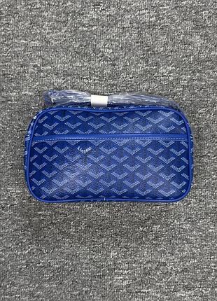 Сумка-бананка goyard monogram унісекс месенджер крос-боді гоярд синій