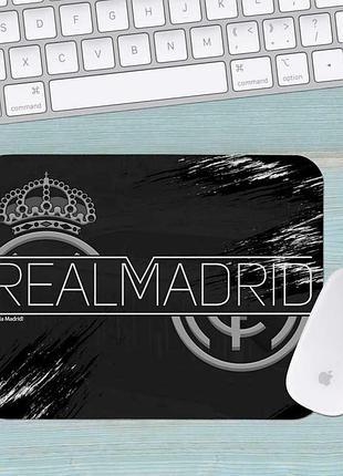 Коврик для мыши фк реал мадрид fc real madrid маленький 003 (180х220х3мм)