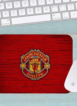 Коврик для мыши фк манчестер юнайтед fc manchester united маленький 0011 (180х220х3мм)