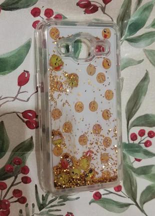 Чехол накладка "жидкие блестки fashion" samsung j3 2015/j3 2016/j310/j320 2016/j3 prime