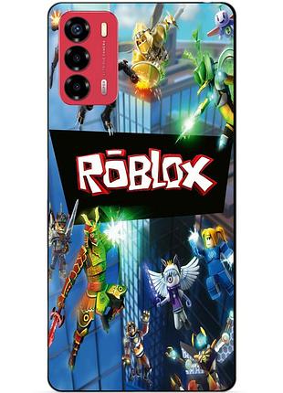 Силіконовий бампер чохол для zte blade v40 vita з картинкою roblox роблокс