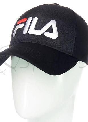 Кепка брендовая из тонкого хлопка бейсболка unisex fila bgh20716 черный