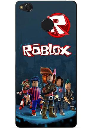 Силиконовый бампер чехол для xiaomi redmi 4x с рисунком roblox