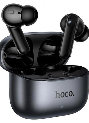Беспроводные наушники вкладыши bluetooth hoco eq27 fun с зарядным кейсом тёмно-серые