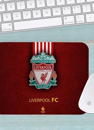 Коврик для мыши фк ливерпуль fc liverpool средний 0010 (290х250х3мм)