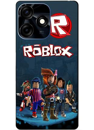 Силіконовий чохол бампер для tecno spark 10c з малюнком roblox роблокс