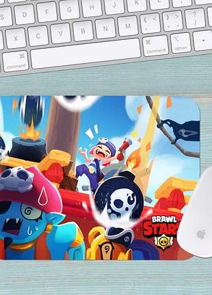 Коврик для мыши бравл старс brawl stars маленький 022 (180х220х3мм)