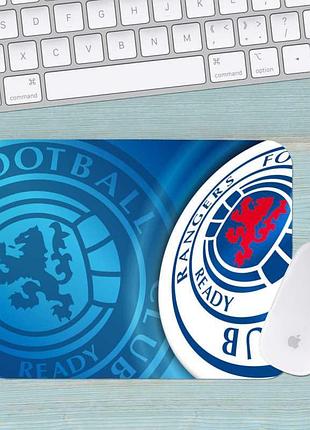 Коврик для мыши фк рейнджерс fc rangers средний 004 (290х250х3мм)