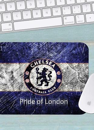 Коврик для мыши фк челси fc chelsea маленький 002 (180х220х3мм)