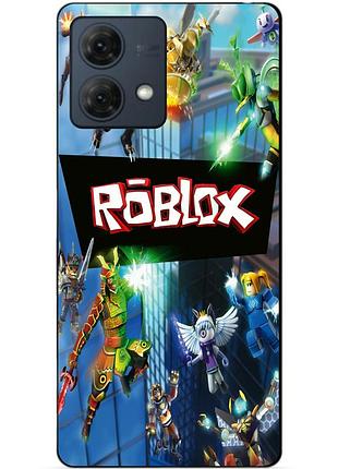 Силіконовий чохол бампер для motorola moto g84 з картинкою roblox роблокс
