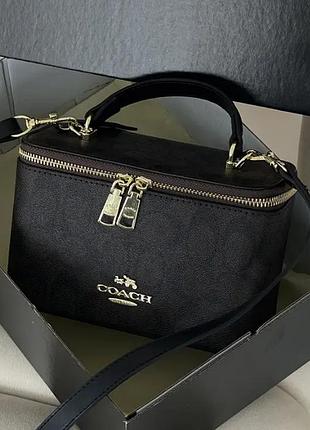 Сумка жіноча coach ava crossbody bag шоколадний через плечі коуч крос-боді