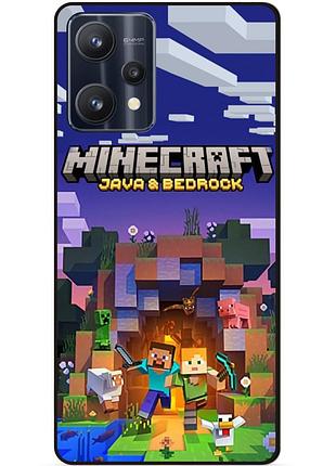 Силіконовий чохол бампер для realme 9 pro з картинкою майнкрафт minecraft