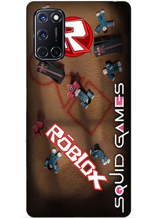 Силіконовий бампер чохол для oppo a52 roblox гра в кальмара