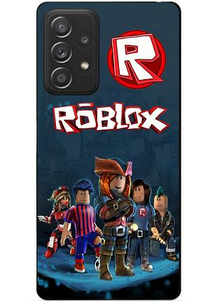 Чехол силиконовый бампер для samsung a32 с рисунком roblox роблокс