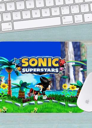 Коврик для мыши соник sonic маленький 0017 (180х220х3мм)
