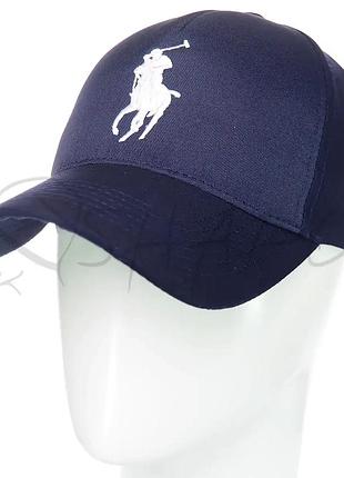 Кепка брендовая из тонкого хлопка бейсболка unisex polo ralph lauren bgh20711 темно-синий