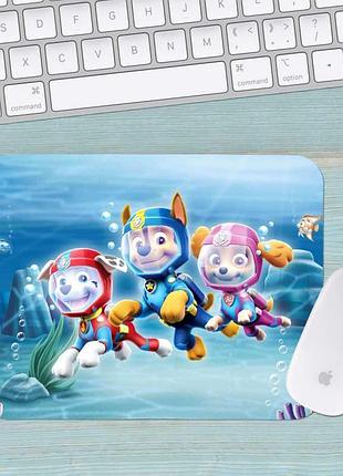 Коврик для мыши щенячий патруль paw patrol маленький 0011 (180х220х3мм)