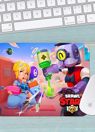 Коврик для мыши бравл старс brawl stars средний 028 (290х250х3мм)