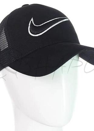 Бейсболка летняя с сеткой unisex кепка брендовая из хлопка универсальная nike bth20880 черный